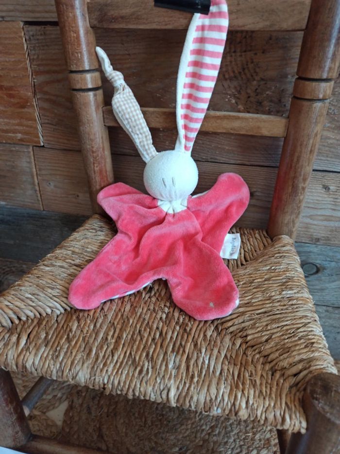 Doudou lapin rose keptin-jr tbe - photo numéro 3