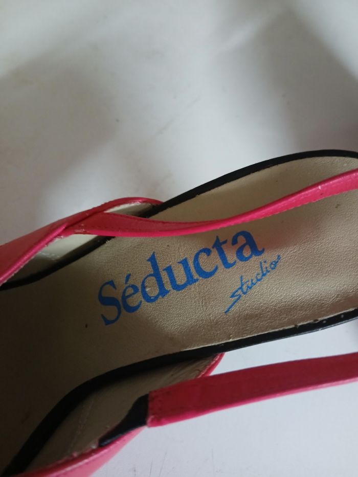 Sandales à talon en cuir - photo numéro 2