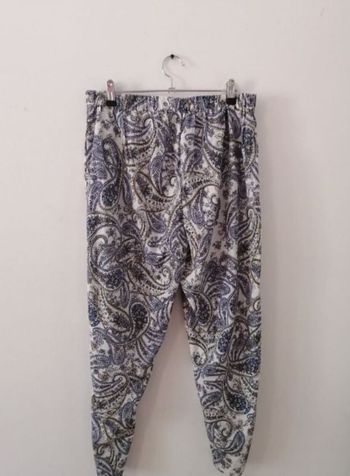 Pantalon femme fluide à motif neuf