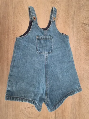 Combinaison short en jeans