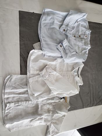 Lot 3 chemises manches longues