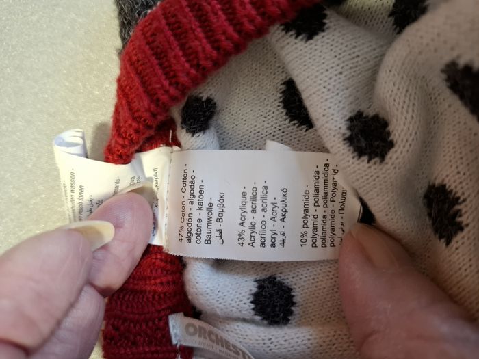 Joli béret fille à pompon Orchestra 53 cm 5/8 ans gris à pois blancs très bon état - photo numéro 6