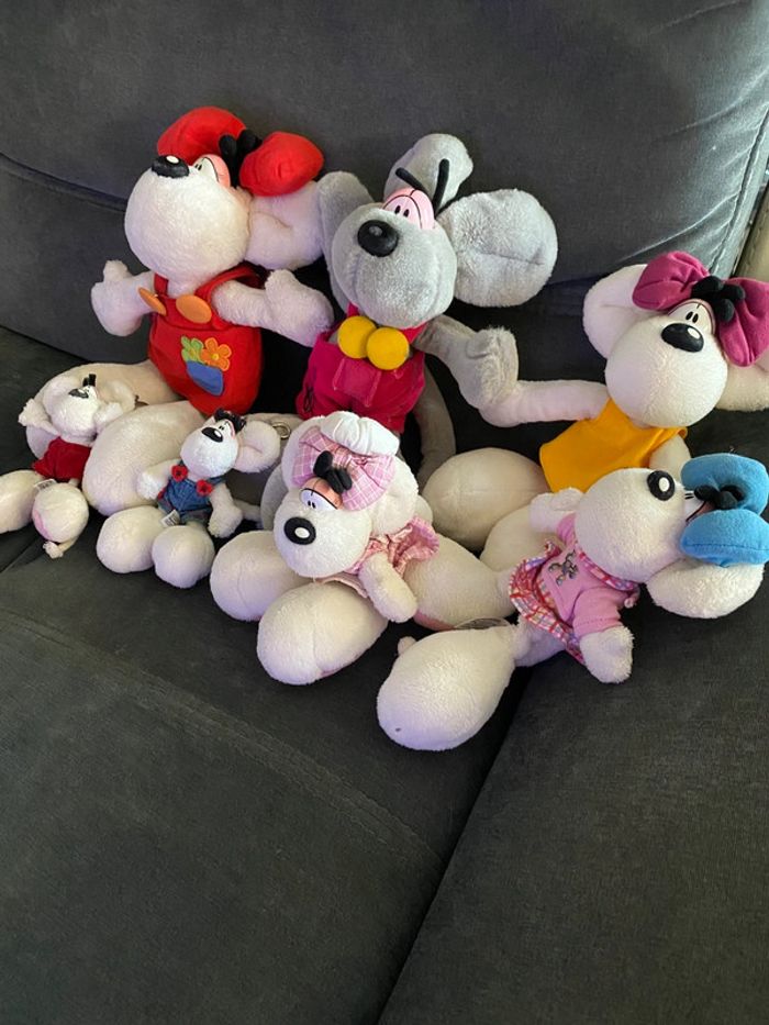Lot peluches Diddle diddlina et porte clé - photo numéro 4
