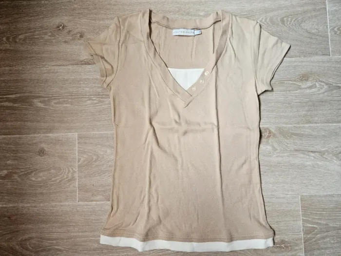 Tee-shirt marron