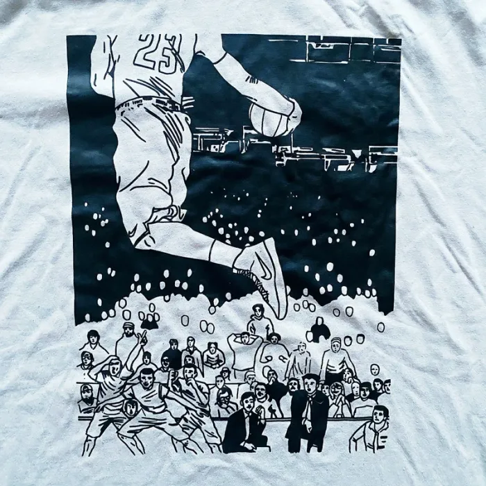 Nike The Tee Shirt Street Basket Ball Gris Homme Exclusive Sportwear Old School Mode (Taille M) - photo numéro 3