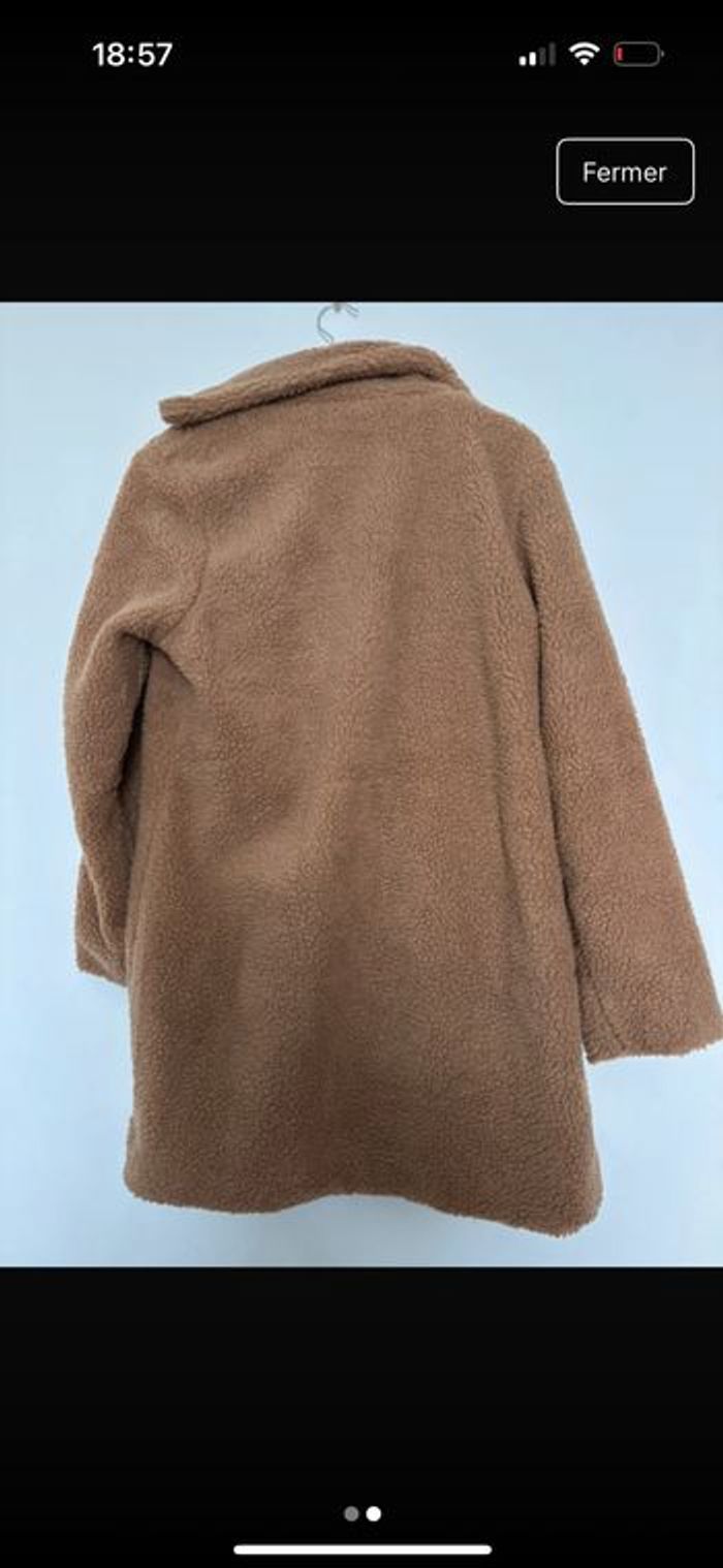 Manteau moumoute marron - photo numéro 2