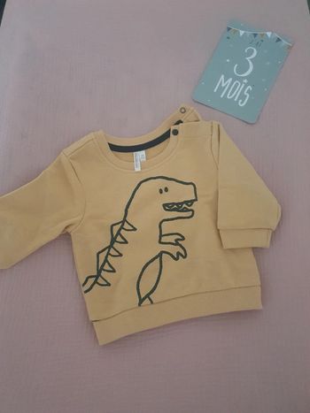 Sweat dinosaure 3 mois