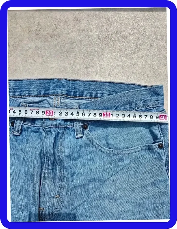 Jeans Levi's W32 FR42 L30 coupe droite bleu Homme Men pan279b - photo numéro 4