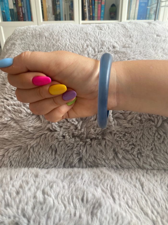 Bracelet asymétrique bleu - photo numéro 3