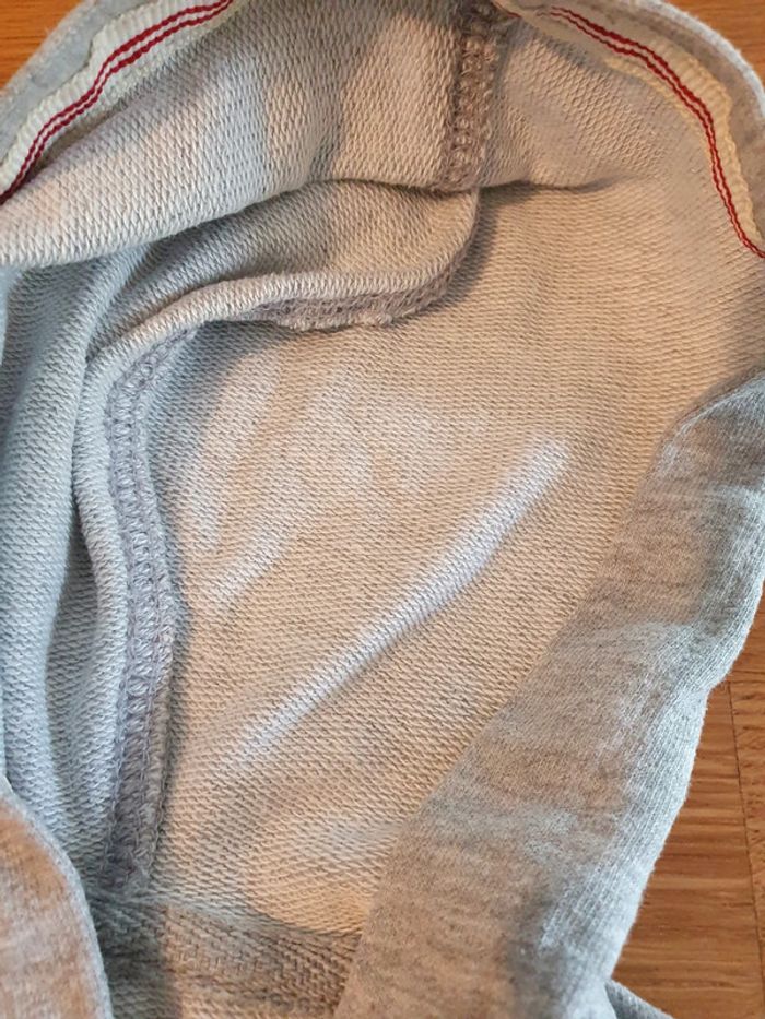 Sweat à capuche sweatshirt gris Mango 6 mois 9 mois 74 cm - photo numéro 3