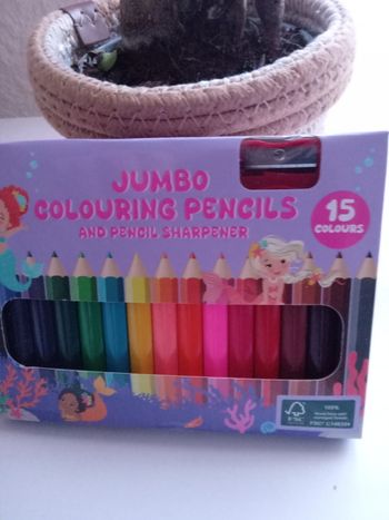 Crayons de couleurs jumbo pour enfants 
