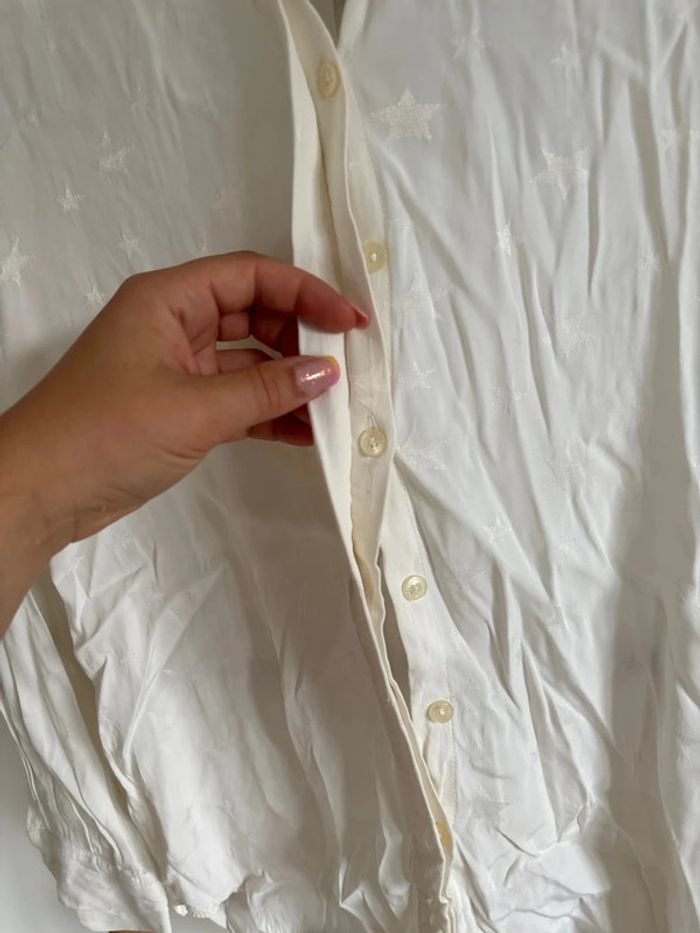 chemise blanche tommy hilfiger à étoiles taille XS - photo numéro 4