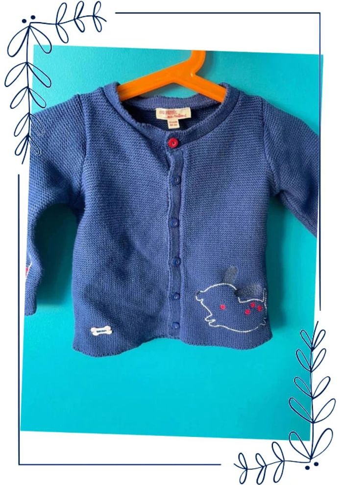 Beau gilet en maille hiver 18 mois DPAM