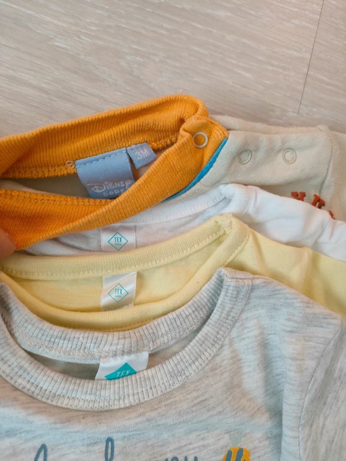 Lot de tee-shirt garçon 3 mois - photo numéro 4