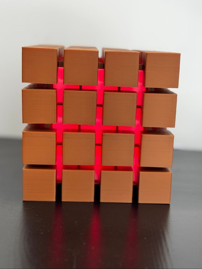 Lampe veilleuse cube multicolore - photo numéro 5