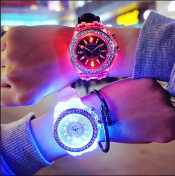 montre lumière homme femme