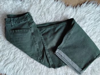 Pantalon large kaki coupe confort taille L