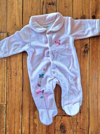 Pyjama velours 1 mois