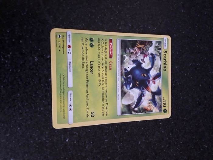 Scarhino carte Pokémon neuve