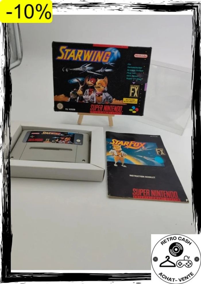 Starwing Super Nintendo snes Complet PAL noe