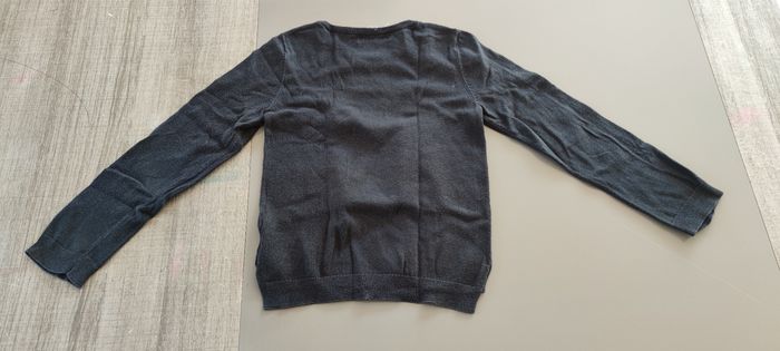 Adorable Pull H&M Fille - Noir Cygnes Paillettes - 5/6 ans - Bon État - photo numéro 3
