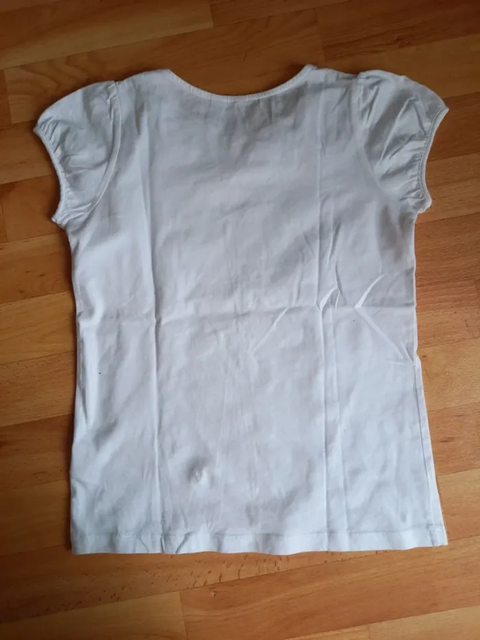 Tee-shirt manches courtes blanc okaïdi - photo numéro 5