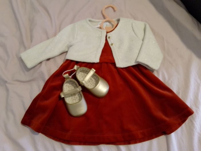 Ensemble de Noël bébé fille