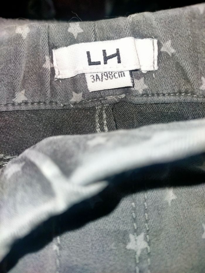 Pantalon gris étoilé LA HALLE - 3A/98CM - photo numéro 3