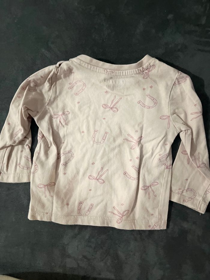Lot de 4 t-shirt manche longue bébé (fille) - photo numéro 2