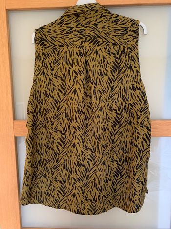 Chemisier sans manches motif zébré