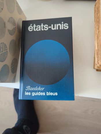 Guide bleus états-unis avec la carte de 1980