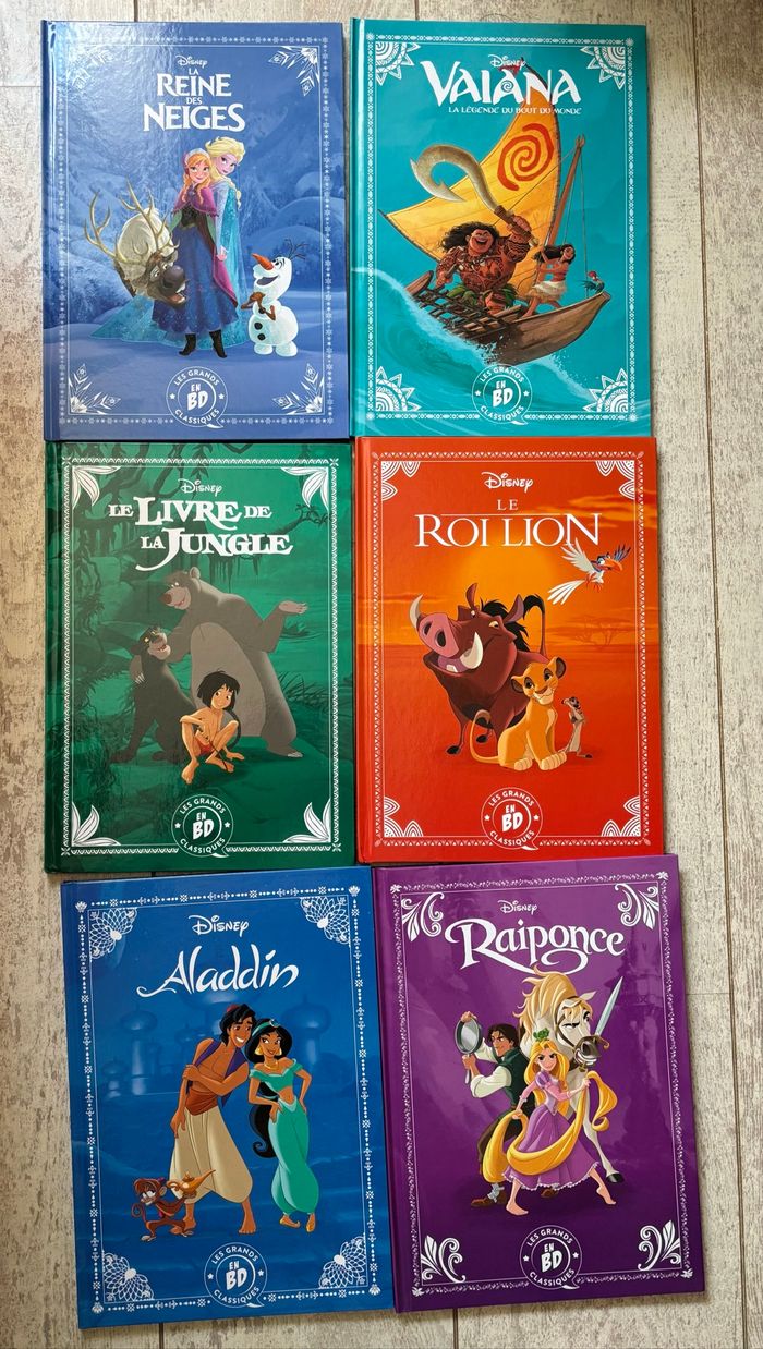 6 bd Disney neuves