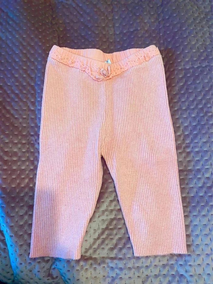 Legging chaud côtelé Mots d’enfants 12 mois