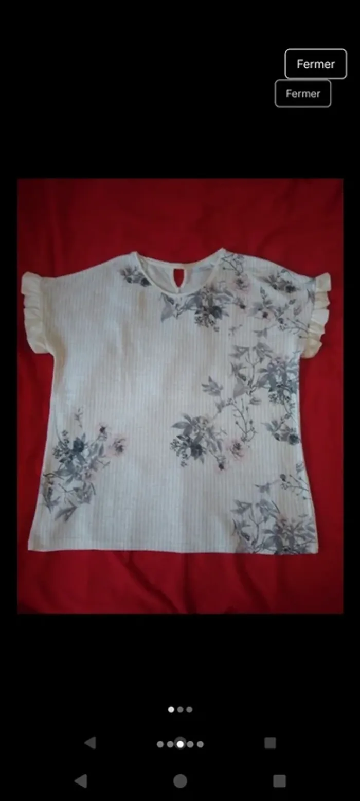Blouse femme manches courtes - photo numéro 3