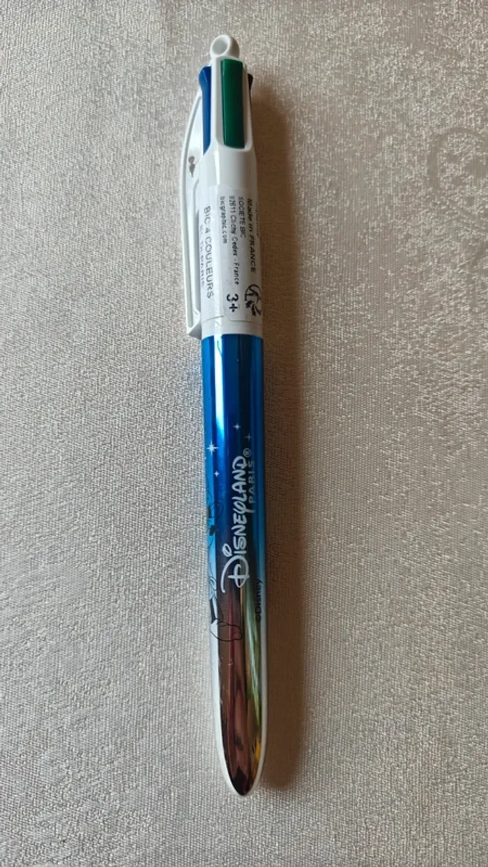 Stylo Bic 4 couleurs Neuf Disneyland Paris Mickey Fantasia Irisé - photo numéro 2