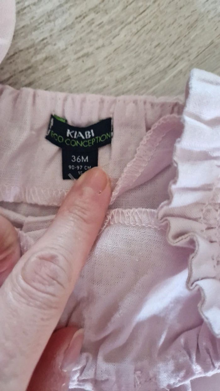 Joli haut / débardeur en lin lila neuf Kiabi 🌸 36 mois - photo numéro 2