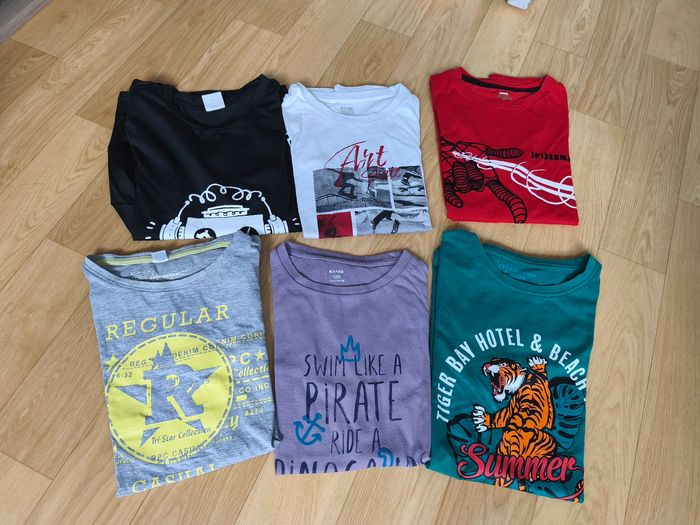 Lot 6 tee shirt 12 ans