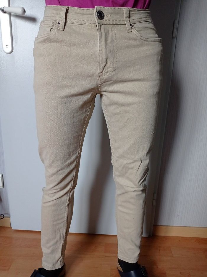 Pantalon beige clair - Denim & Co - 30/30 Taille38