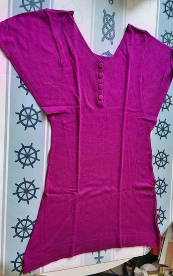 Tunique longue couleur fushia