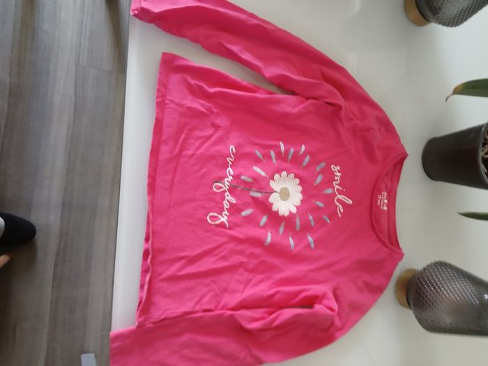 T SHIRT MANCHES LONGUES ROSE LA HALKE