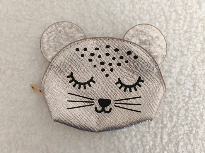 Lot de 2 porte monnaie fille panda chat neuf - photo numéro 4