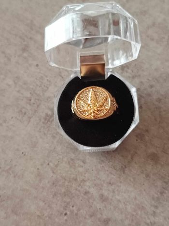Bague homme cannabis
