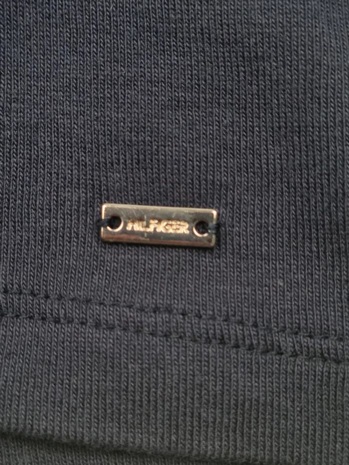 Haut manches 3/4 Tommy Hilfiger marine avec cordon – Taille M Femme - photo numéro 8