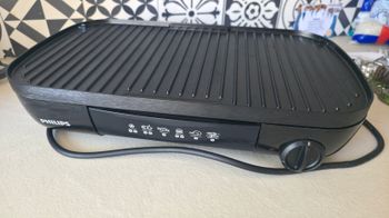 Plaque de cuisson électrique grill plancha réversible 