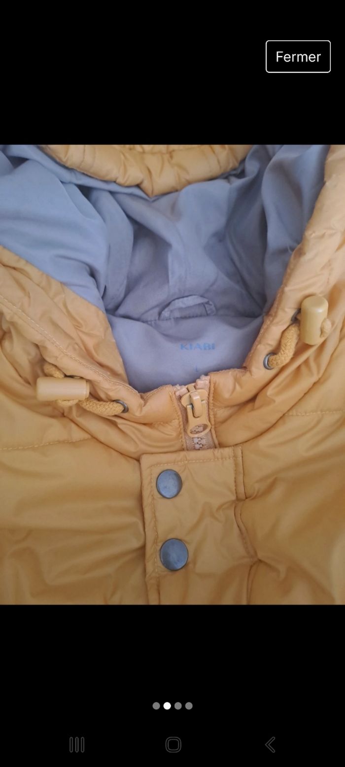 Doudoune jaune sans manche - photo numéro 4