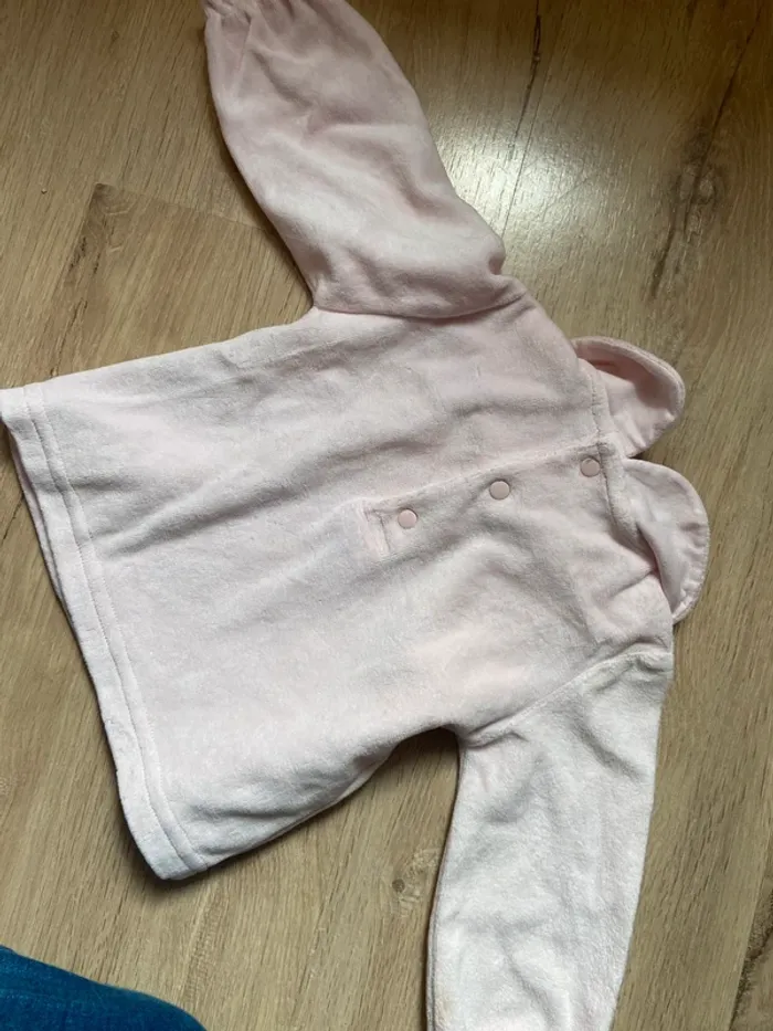 Haut de pyjama velours fille 9 mois - photo numéro 3