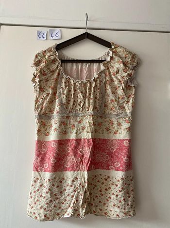 Blouse fleurie taille 5 44 / 46 Jacqueline RIU Neuf