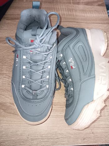 Baskets Fila Disruptor II Gris/bleu Authentiques 38,5