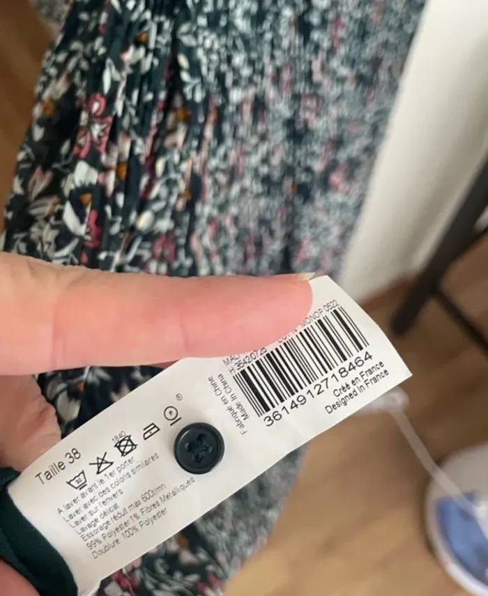 Robe mi-longue bohème fleurie Monoprix femme - photo numéro 4
