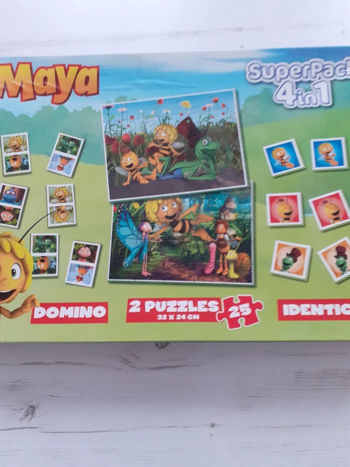 Domino puzzle et mémo Maya l'abeille